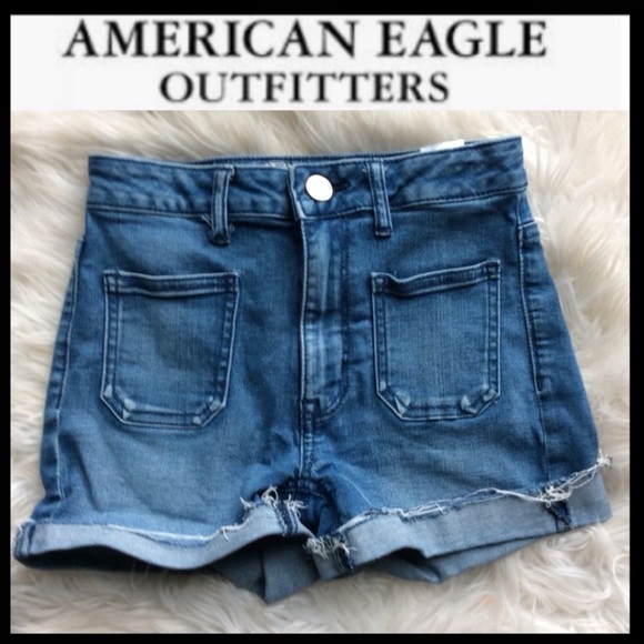 American Eagle Outfitters Pants - AMERICAN EAGLE  Super Hi-Rise Shortie